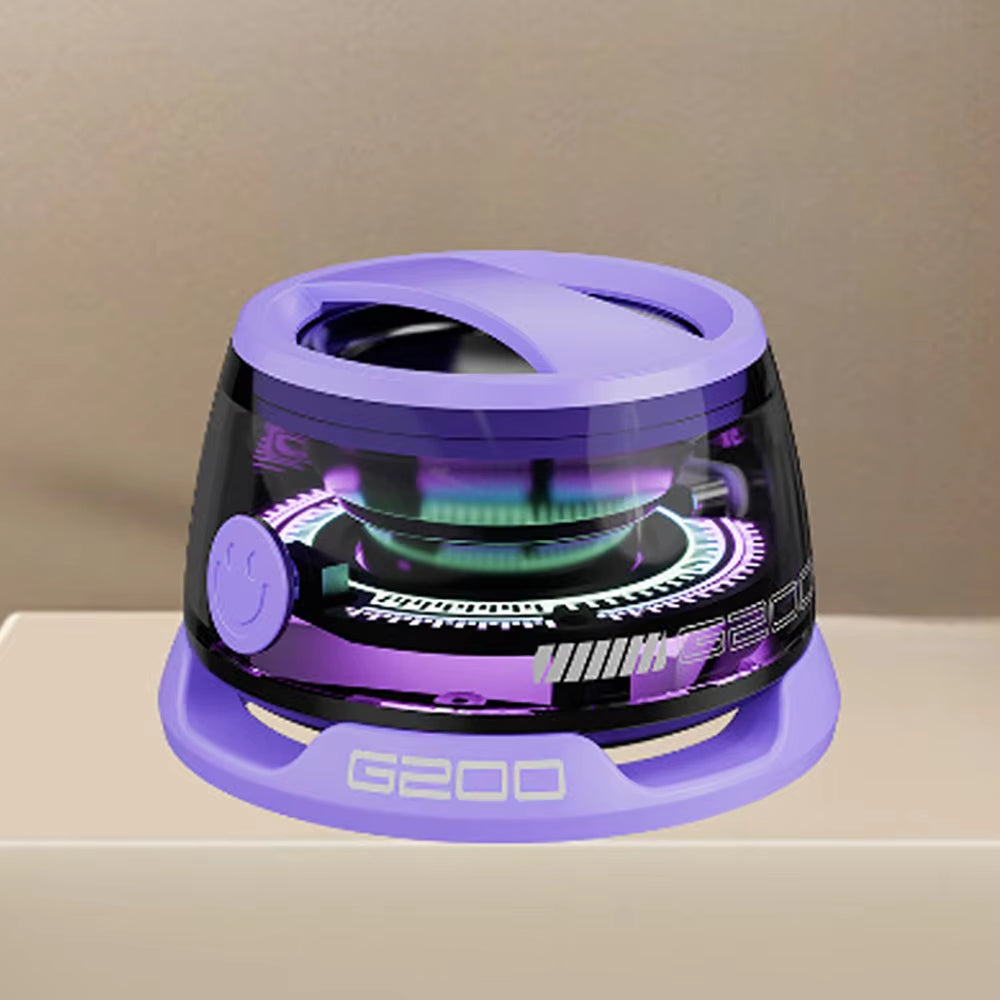 Bluetooth 5.3 Speaker Magnetic Speaker Portable Mini Speaker Colorful RGB Light Speaker Mini Sound Box for Home Office Outdoor