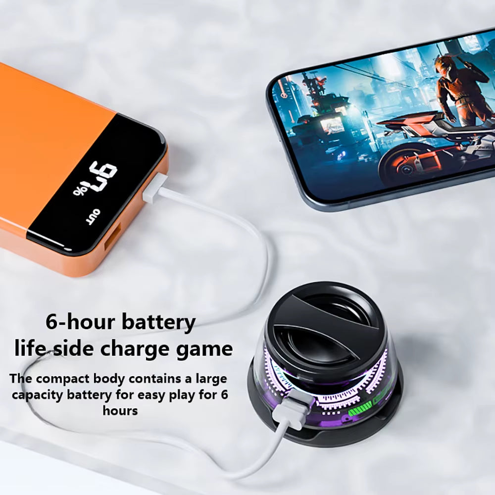 Bluetooth 5.3 Speaker Magnetic Speaker Portable Mini Speaker Colorful RGB Light Speaker Mini Sound Box for Home Office Outdoor