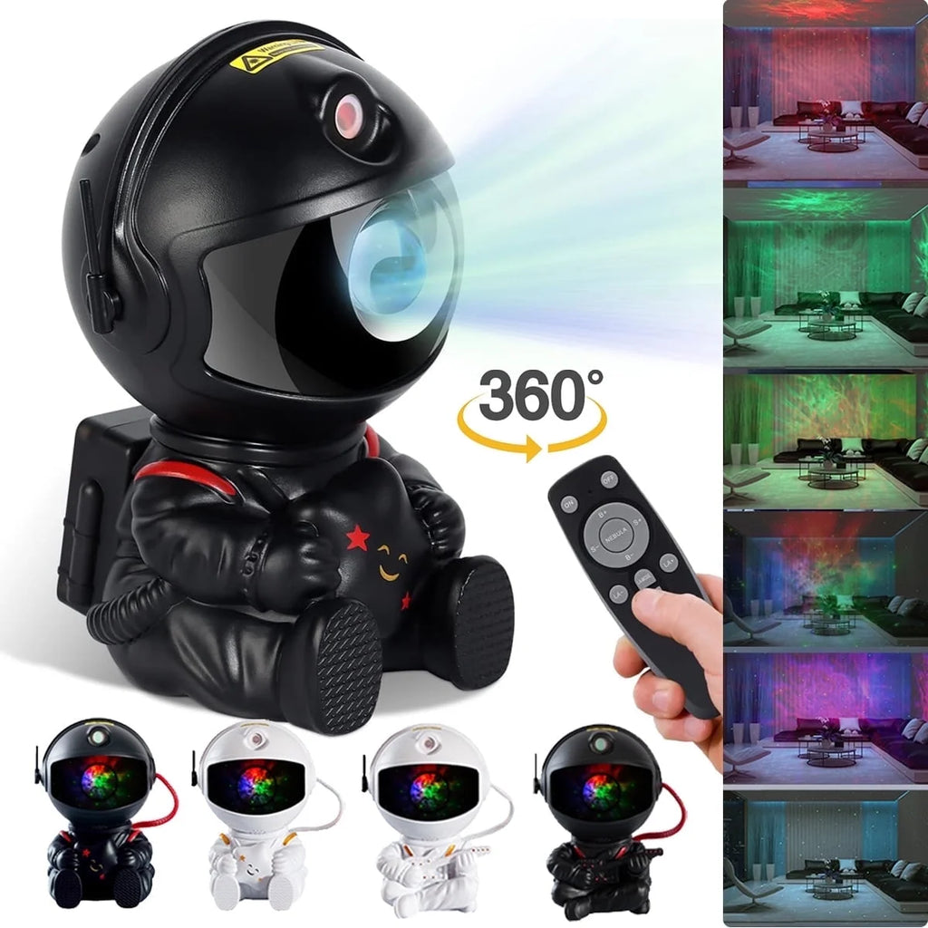 Astronaut Galaxy Projector, Starry Sky Nebula Projection Night Light with Remote Control and Timer, Suitable for Bedroom and Party Decoration